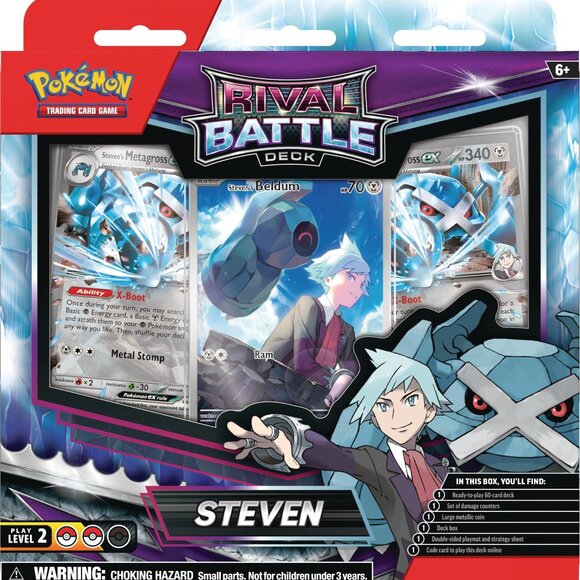 Pokemon TCG: Rival Battle Deck — Steven (60 Cards) - Picture 1 of 4